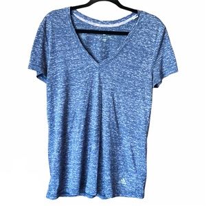Adidas Clima Lite Purple V-neck T-Shirt